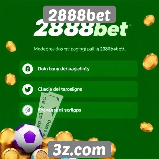 Métodos de pagamento aceitos pela 2888bet