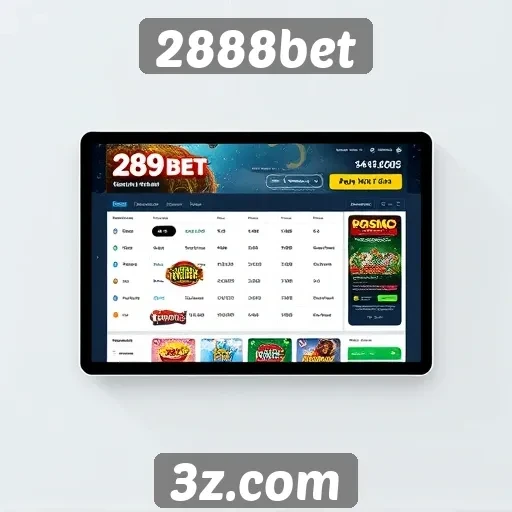 Avaliação da interface de usuário do 2888bet